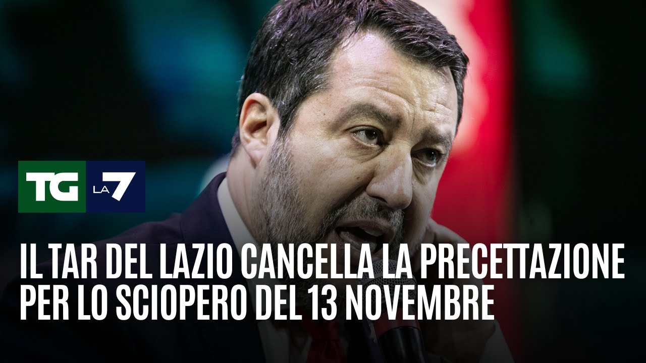 Il Tar del Lazio cancella la precettazione per lo sciopero del 13 novembre