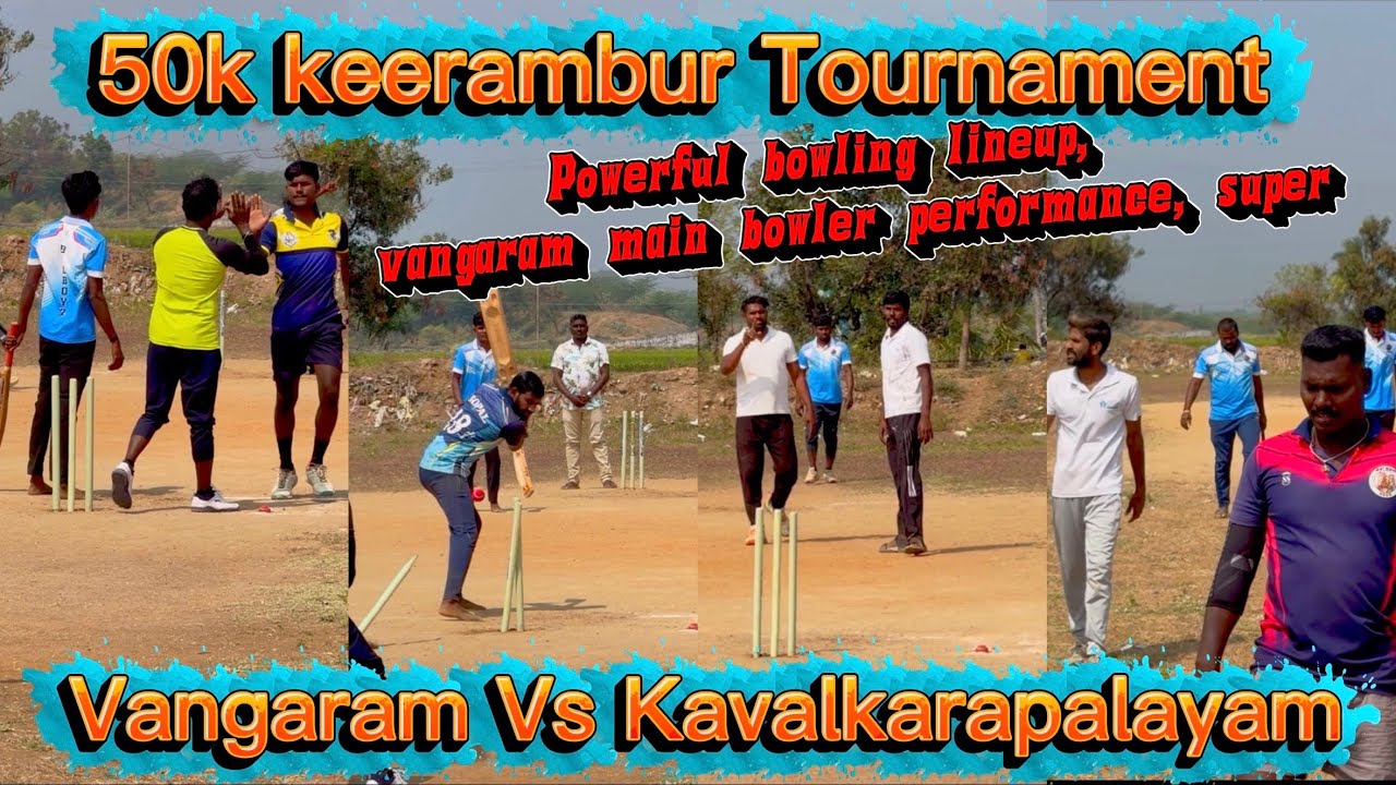 Main bowler good performance important match Vangaram cricket highlights konjaneram cricket ￼