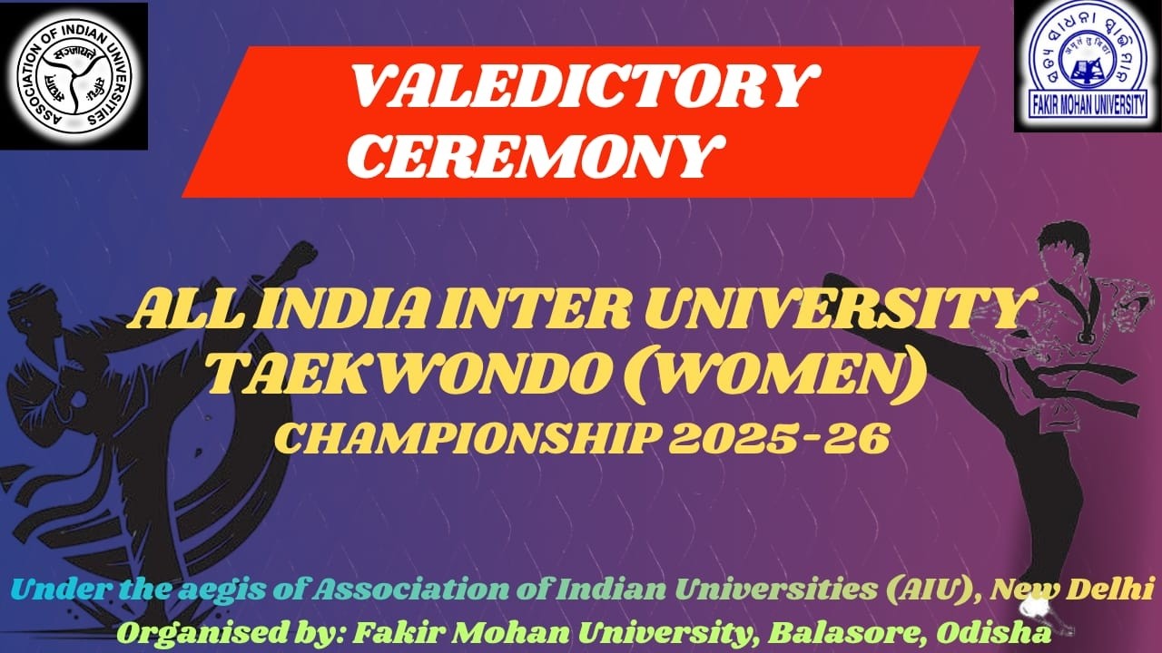 LIVE II VALEDICTORY CEREMONY II ALL INDIA INTER UNIVERSITY TAEKWONDO (WOMEN) CHAMPIONSHIP 2025-26 II