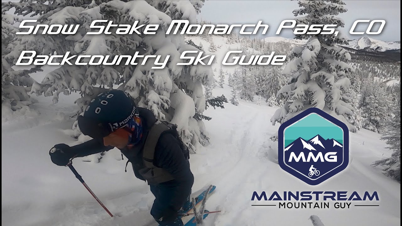 Backcountry Skiing & Snowboard Guide Snow Stake Monarch Pass Powder Day Salida, Colorado Dawn Patrol