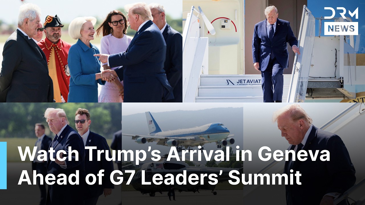 FULL ARRIVAL: Trump Lands in Geneva, Meets Swiss President Ahead of G7 in Evian-les-Bains | AC1N