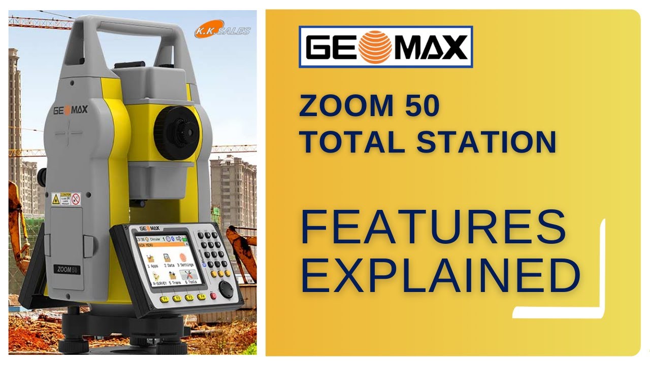 Geomax Zoom 50 Total Station Demonstration l Surveying with TS Zoom 50 l K K Sales