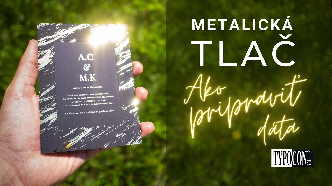 Ako pripraviť dáta pre metalickú tlač? /// Svadobné oznámenie