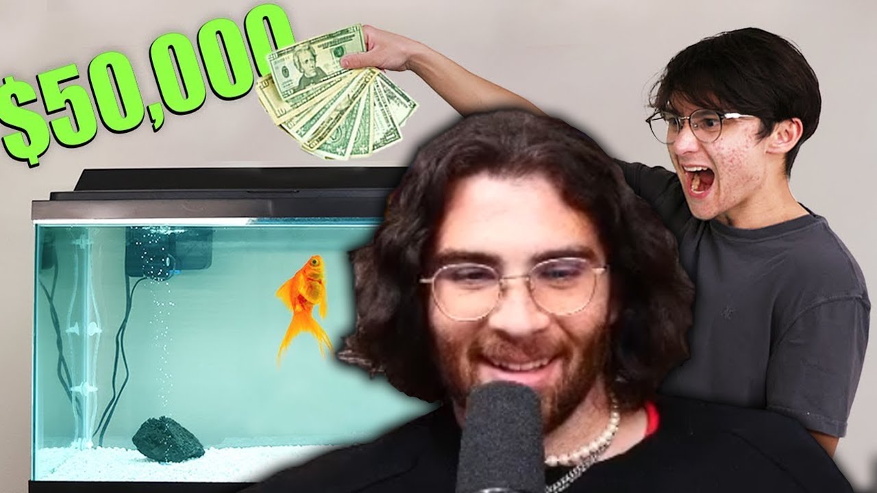 HasanAbi reacts to I Gave My Goldfish $50,000 to Trade Stocks
