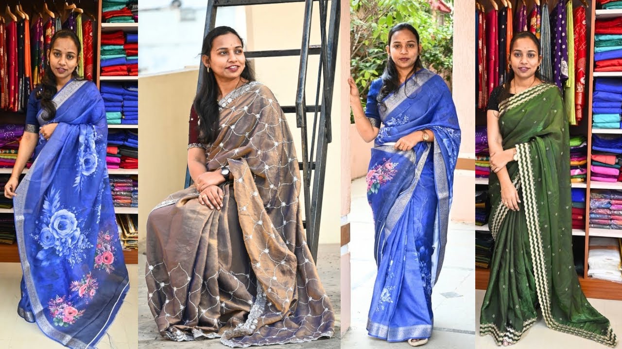 🥳NEW YEAR SPECIAL 🎉|SINGLE SAREE HOME Delivery 🥳|@sowjanyastudios 