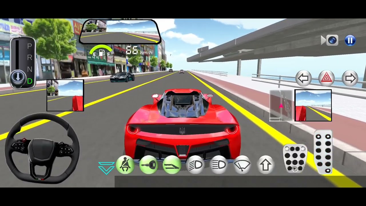Red sports car gaming car race    #carracing #cargaming #games #gameplay 