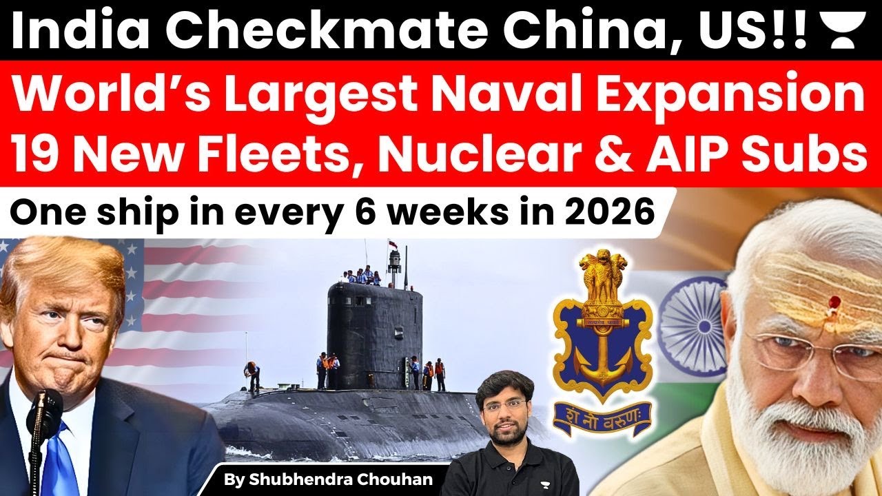 India Checkmates China & US! World’s Largest Naval Expansion in 2026