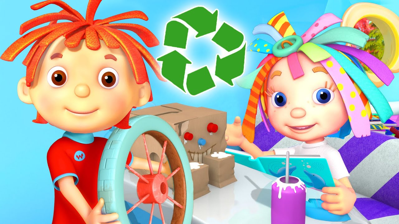 RECYCLE CORRECTLY ♻️ TURN TRASH INTO TOYS!