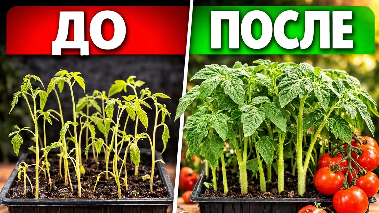 СРАЗУ ПОСЛЕ ВСХОДОВ ТОМАТОВ — необходимые шаги о которых молчат!