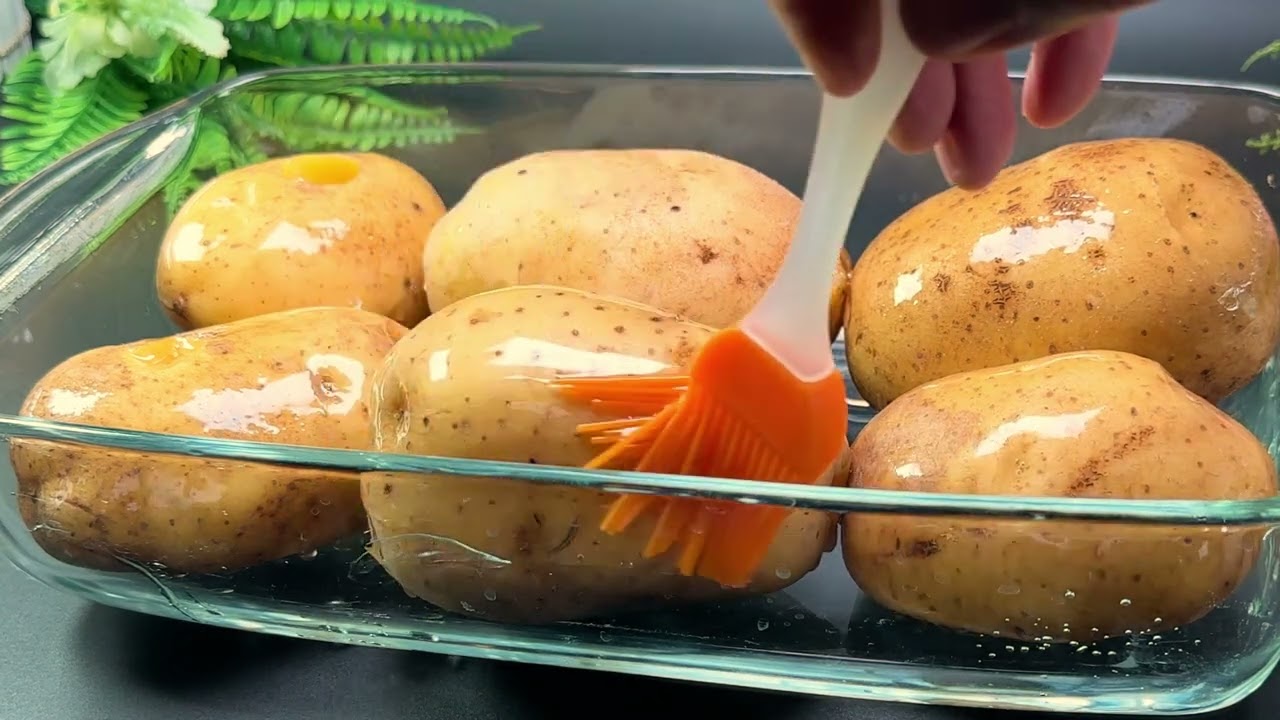 Вкусно и просто! Самый легкий рецепт приготовления "Картошки в мундире". ASMR