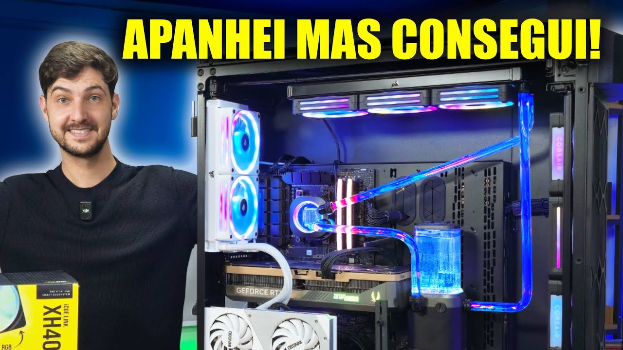 FINALMENTE MONTEI MEU PRIMEIRO WATER COOLER CUSTOM! QUE TRABALHO HEIN...