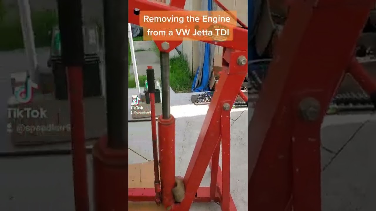 Volkswagen Jetta TDI engine removal