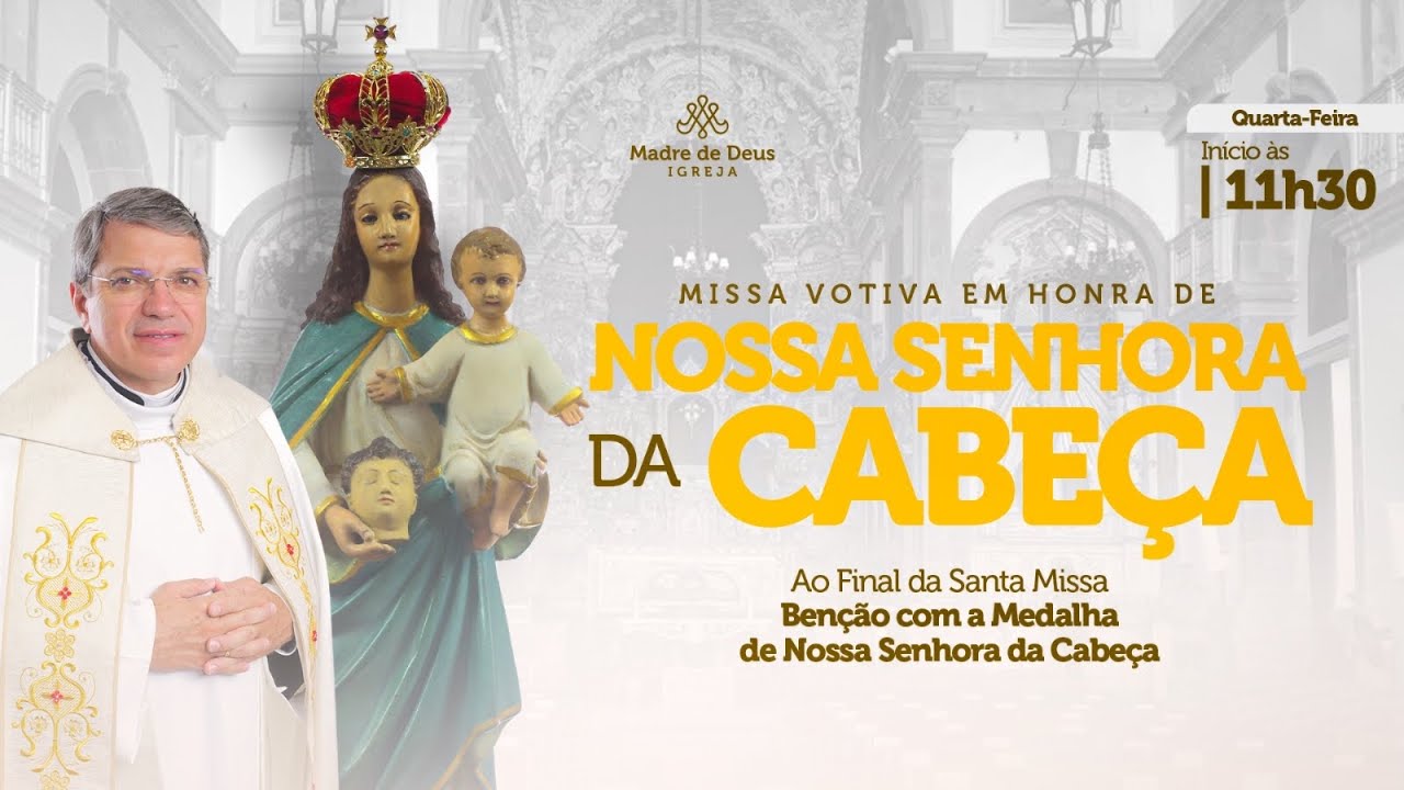 [MISSA VOTIVA] Nossa Senhora da Cabeça | Com Padre Damião Silva - 28/01 - 12h