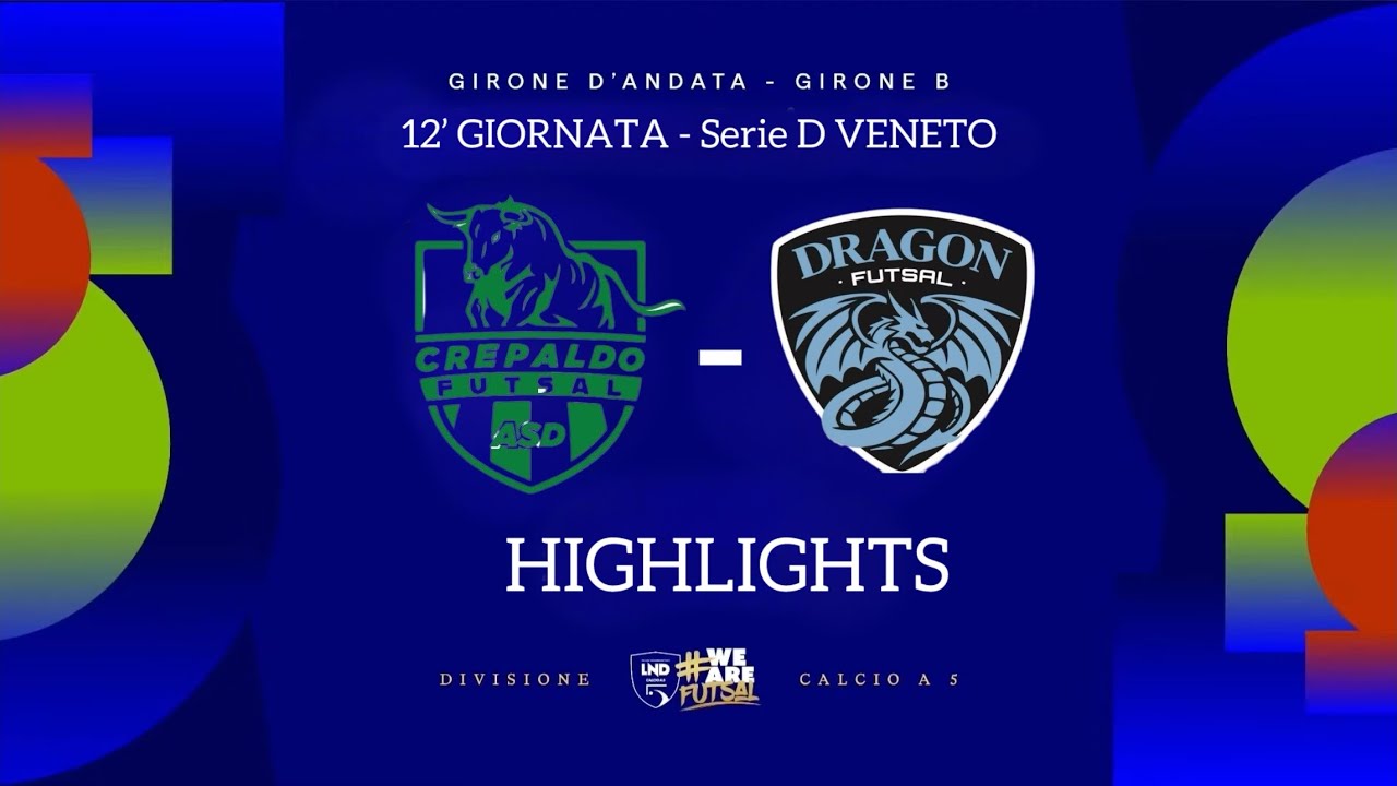 HIGHLIGHTS CREPALDO 2 vs 11 DRAGON FUTSAL