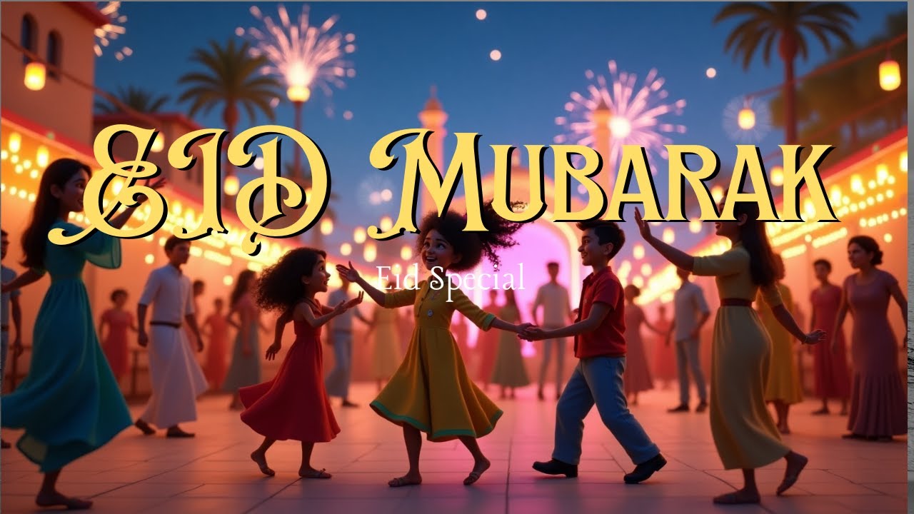 EID Mubarak // New song 2025 // Animated EID Special
