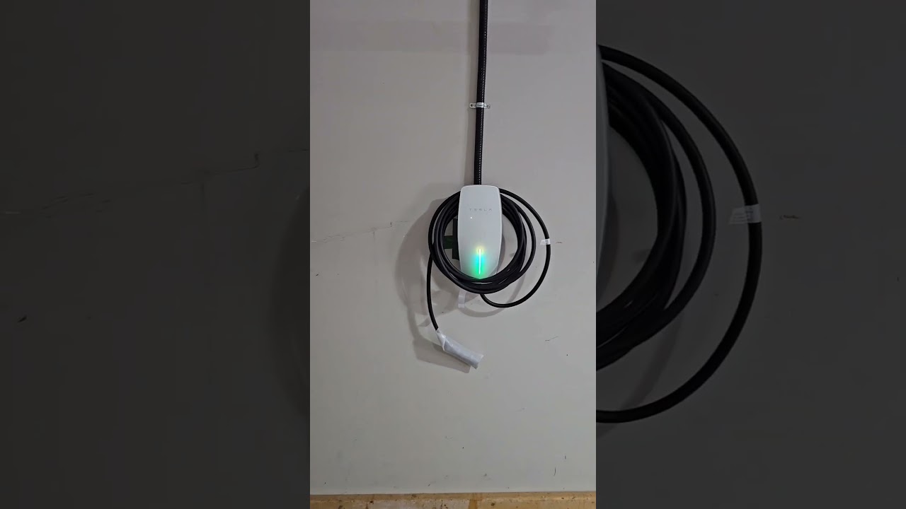 Tesla charger install #electrician #tesla