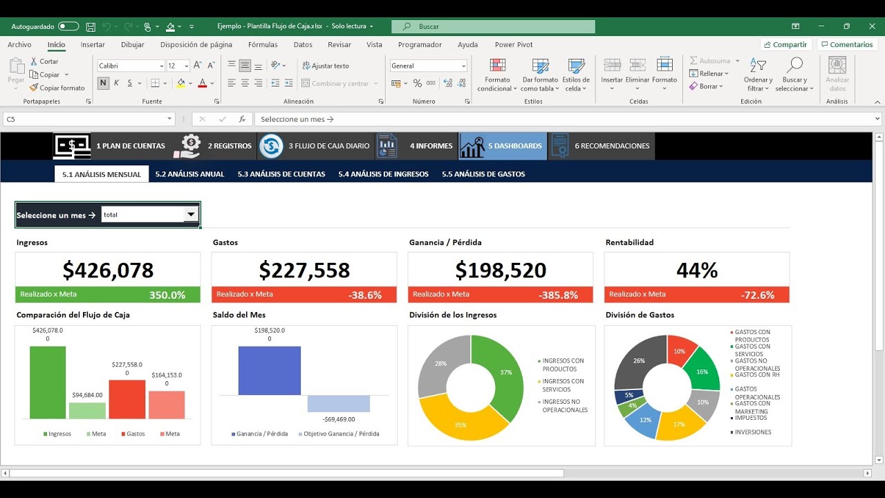 Flujo de Caja en Excel