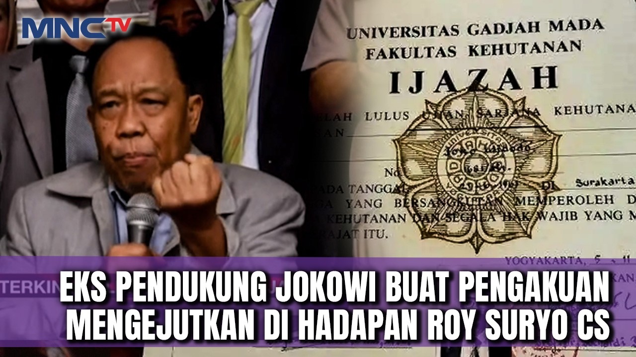 Eks Pendukung Jokowi Buat Pengakuan Mengejutkan di Hadapan Roy Suryo Cs