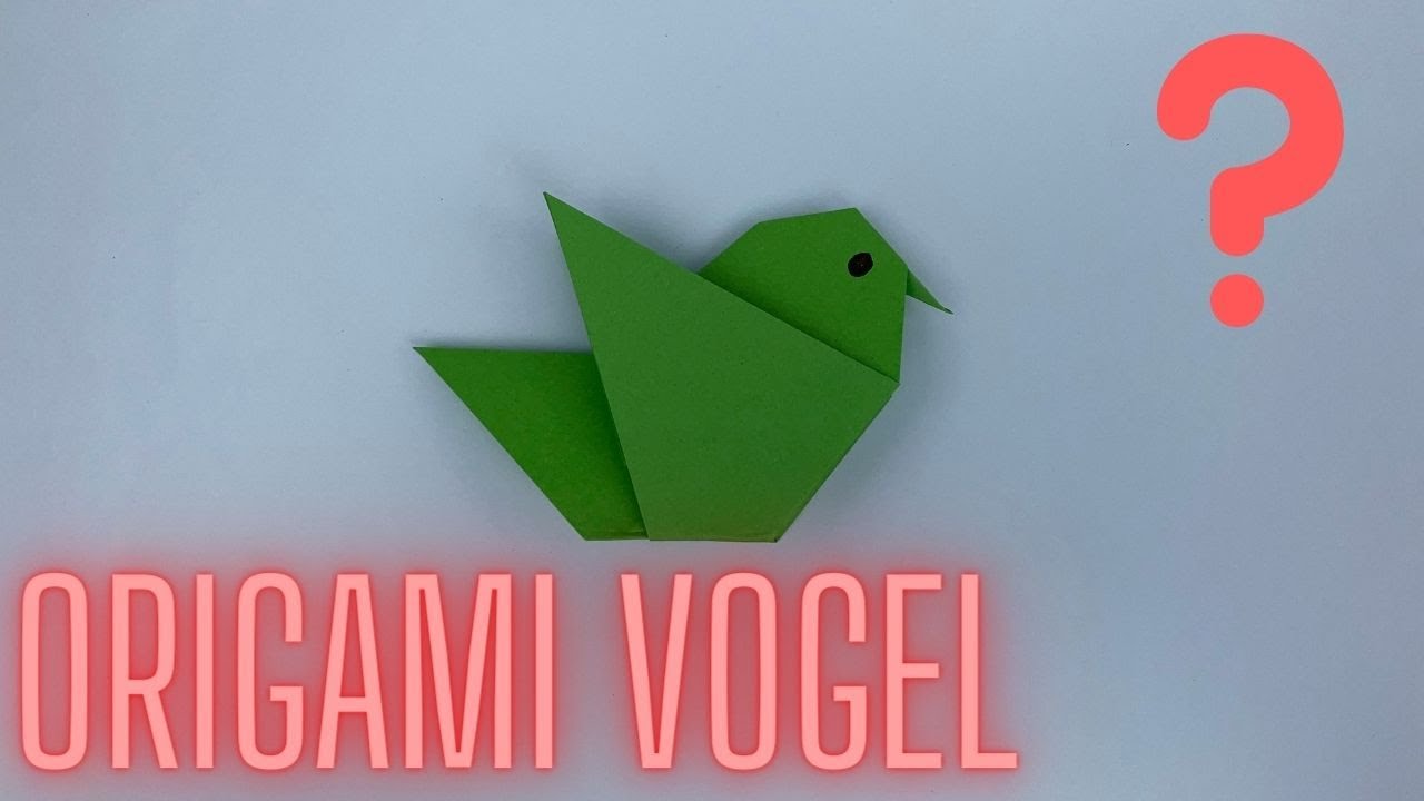 Papier vogel falten / Papagei falten (2023) / Einfacher Origami Vogel