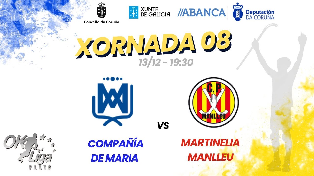 🎥​ OK PLATA: CDM  Hockey patines vs CP MANLLEU  J08 13/12/2025