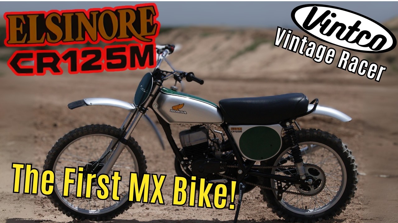 Потрясающий мотоцикл Honda Elsinore CR125M 1974 года выпуска.