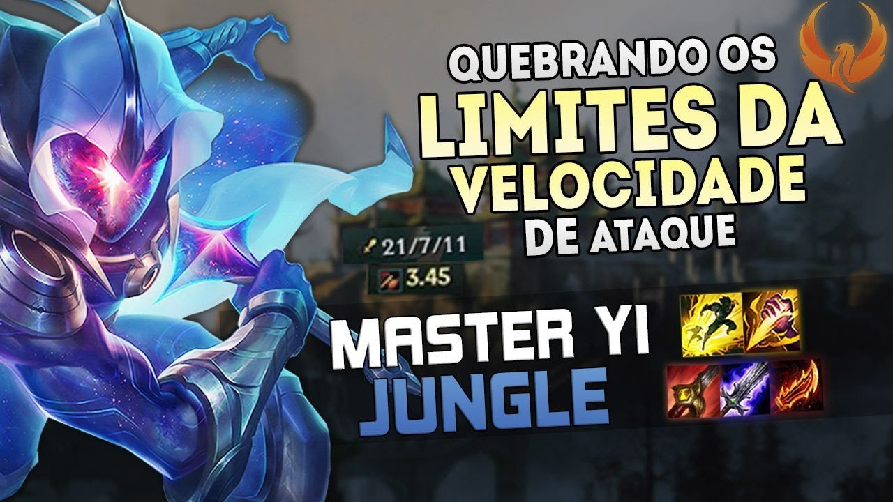 3,45 DE VELOCIDADE DE ATAQUE! MASTER YI JUNGLE MAIS FORTE DO QUE NUNCA [PT-BR]