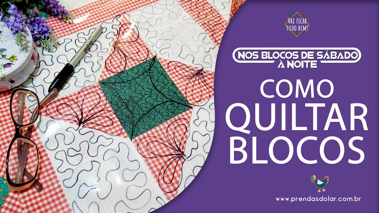 QUILTING LIVRE para iniciantes: como planejar seu quilting antes de costurar os blocos de Patchwork!