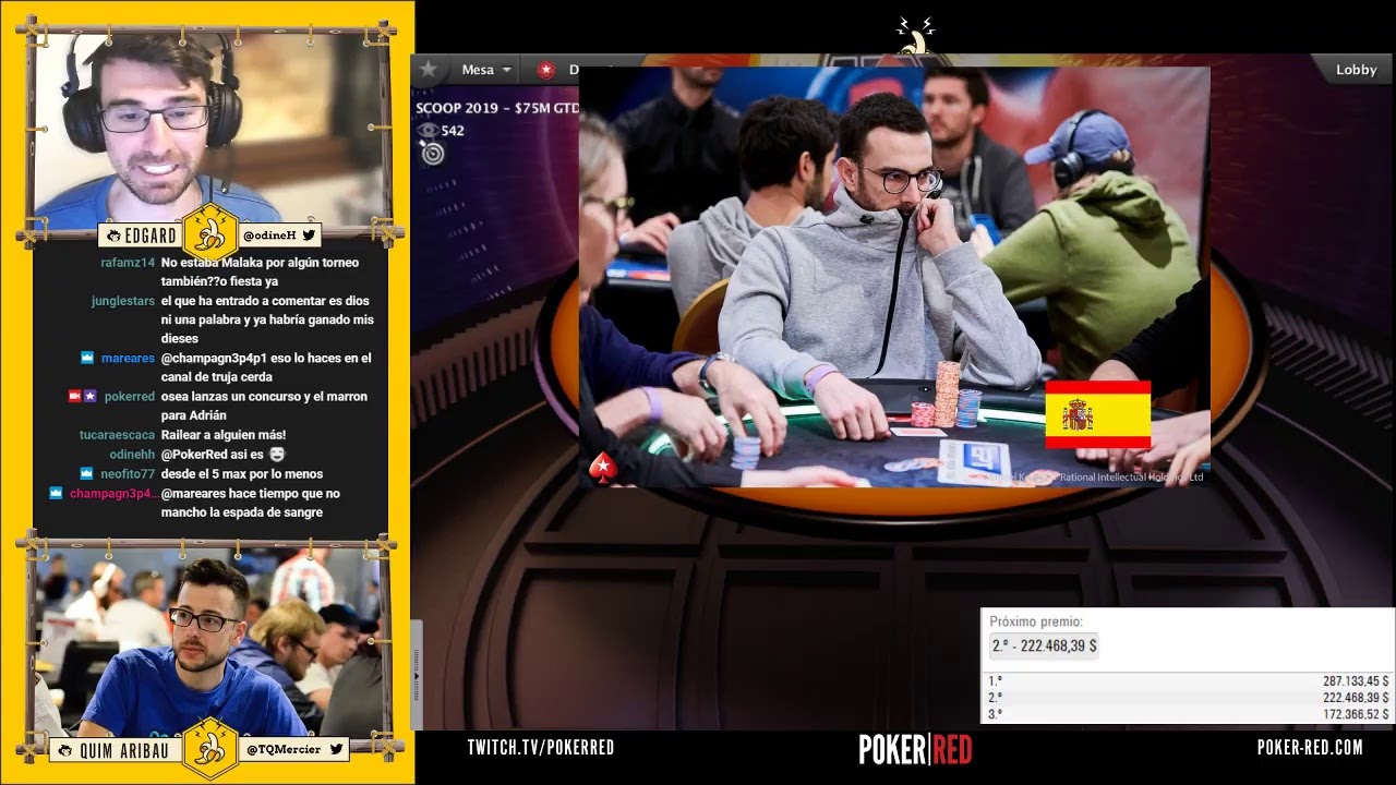 Mesa Final SCOOP 12-H: $10,300 NLHE Vicent Bosca a por 290k