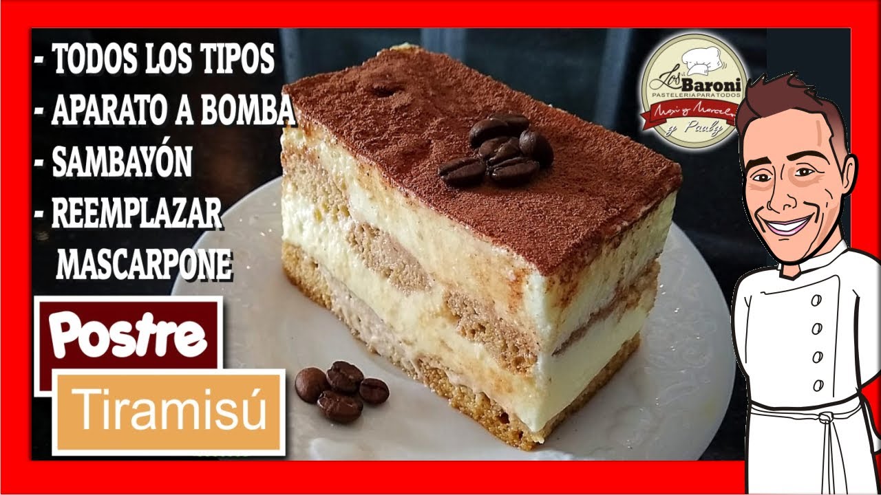 ВСЕ О ТИРАМИСУ - ВИДЫ - НАСОСНЫЙ АППАРАТ - САМБАЙОН | LOS BARONI | TIRAMISU CAKE