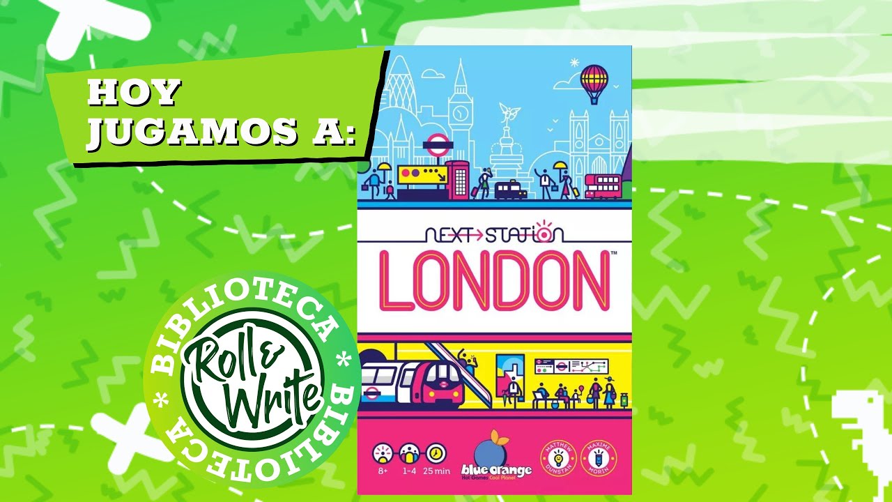 Hoy Jugamos a Proxima Estación Londres en castellano (Juego de Mesa Flip & Write )