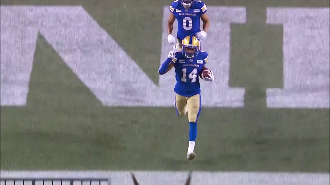 Winnipeg Blue Bombers Marcus Sayles Highlights
