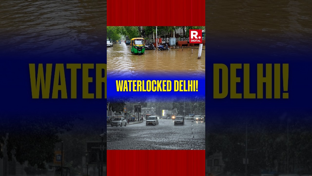 Heavy Rain Triggers Waterlogging, Traffic Disruption Across Delhi