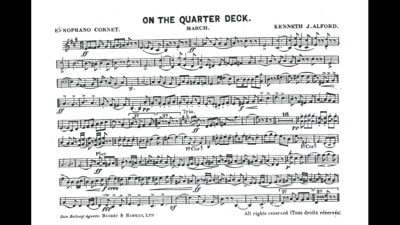 On the Quarterdeck - Eb SOPRANO CORNET