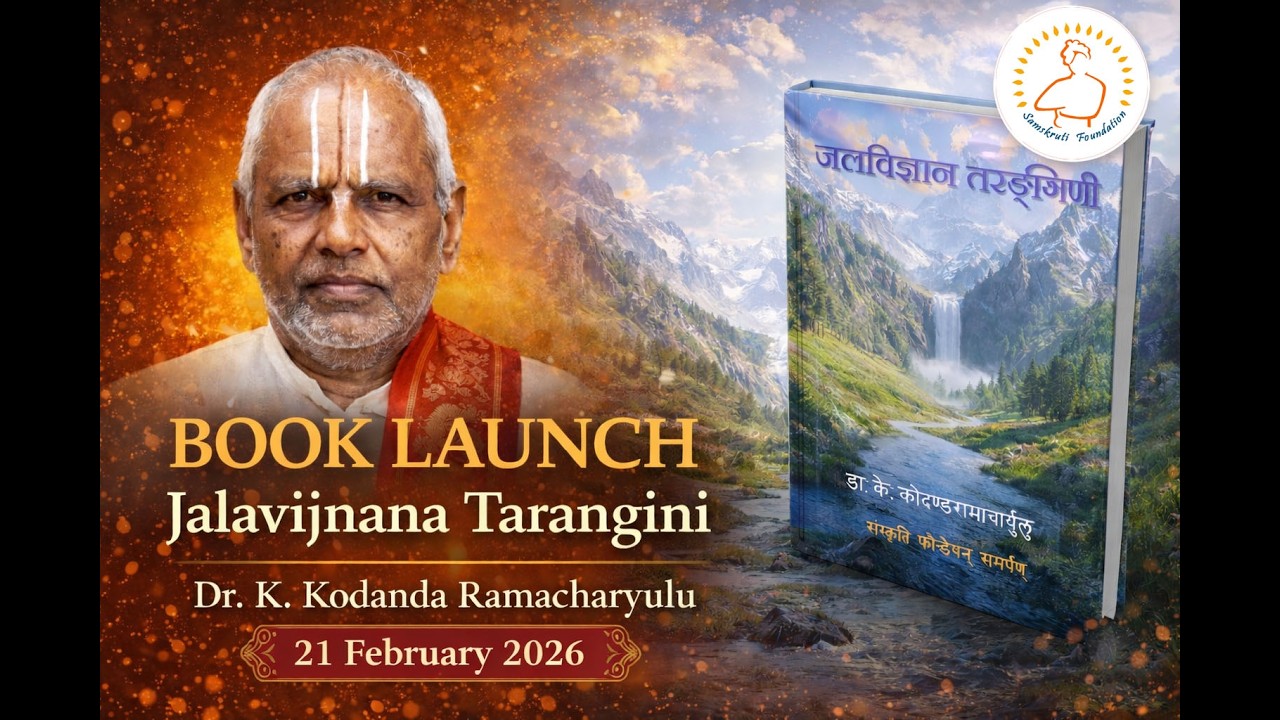 Book Launch | Jalavijnana Tarangini by Dr. K. Kodanda Ramacharyulu | 21 Feb 2026