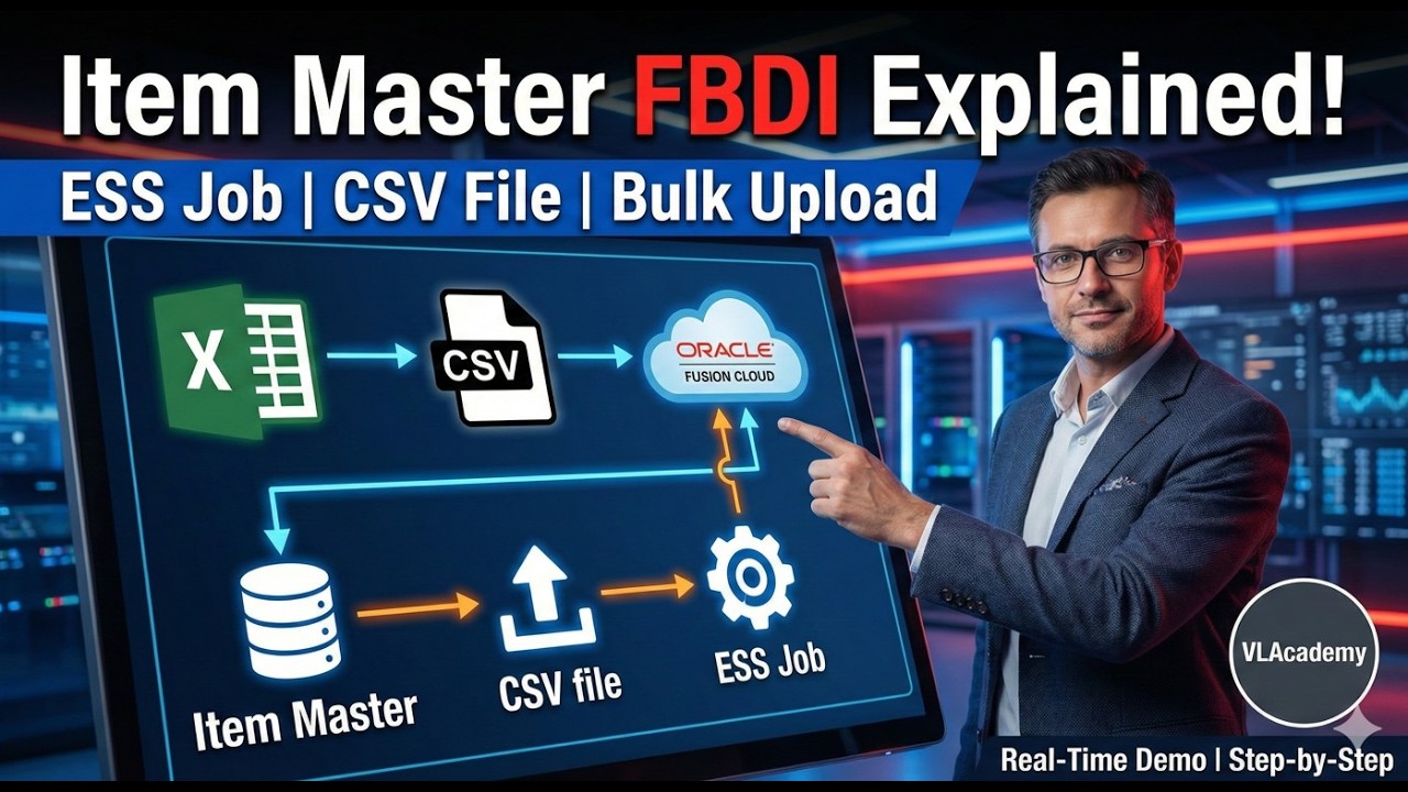 Oracle Item Master FBDI Explained | ESS Job & CSV File Usage | Oracle Fusion SCM