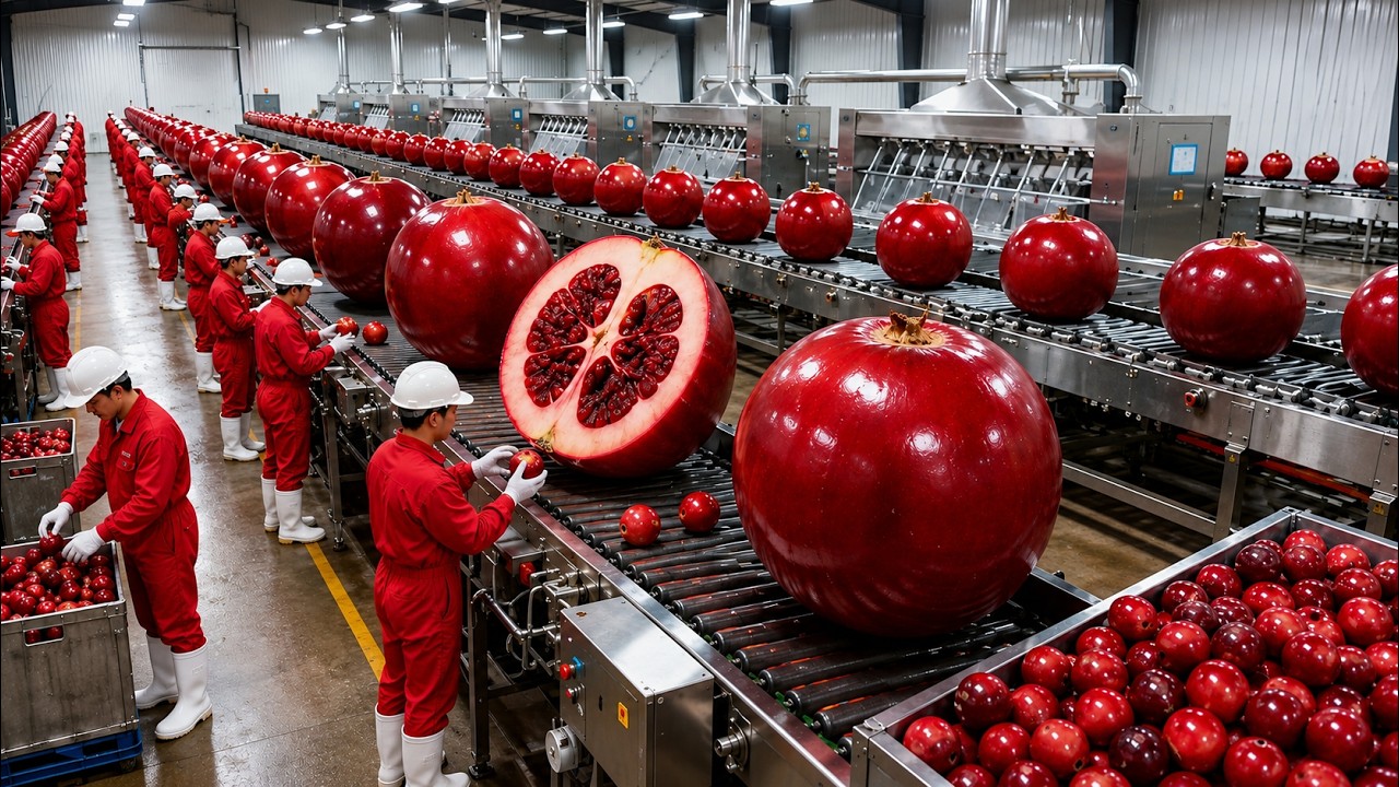 Inside a Modern Cranberry Factory | How Fresh Cranberries Become Ruby Red Juice
