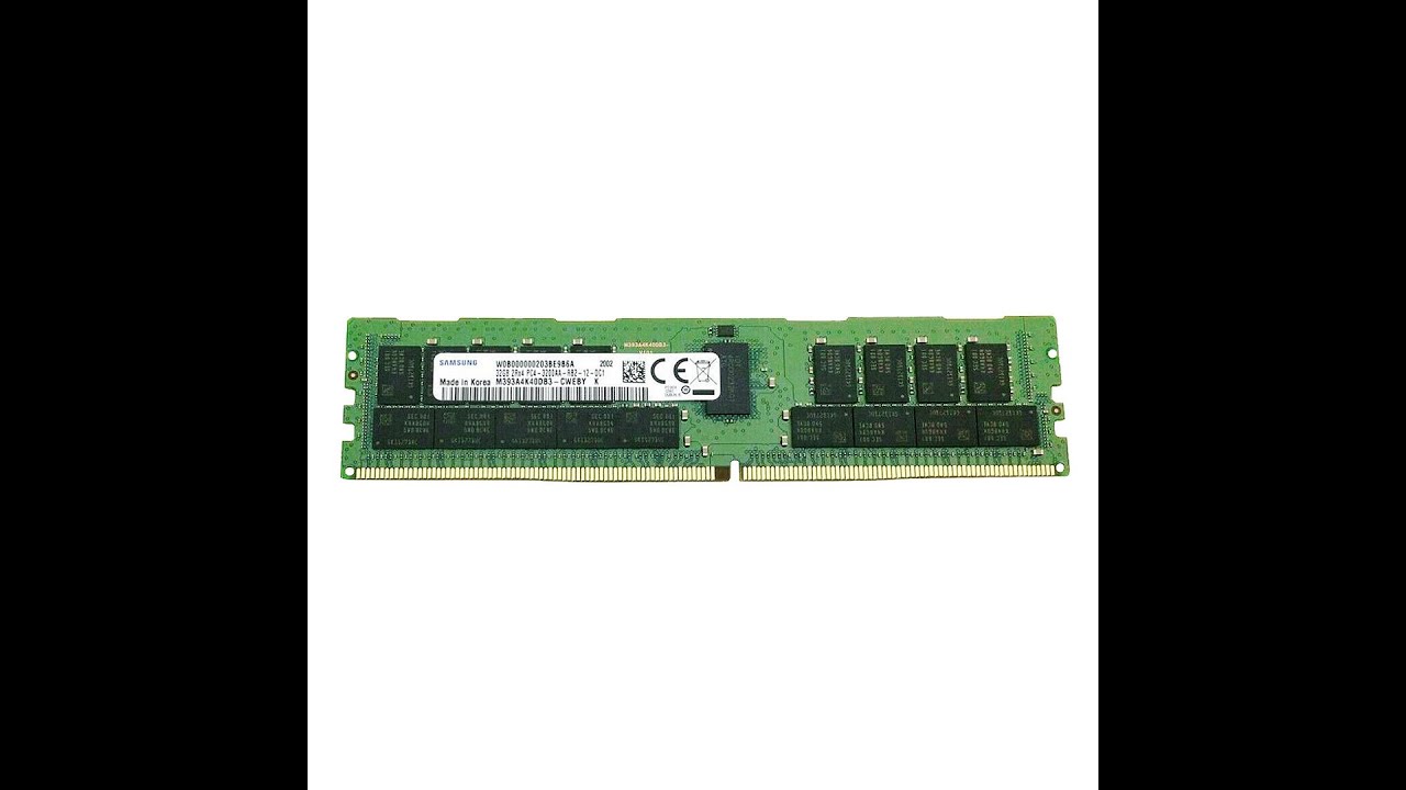 M393A4K40DB3-CWE Samsung 32GB PC4-25600 DDR4 Registered ECC DIMM Dual Rank Memory #M393A4K40DB3