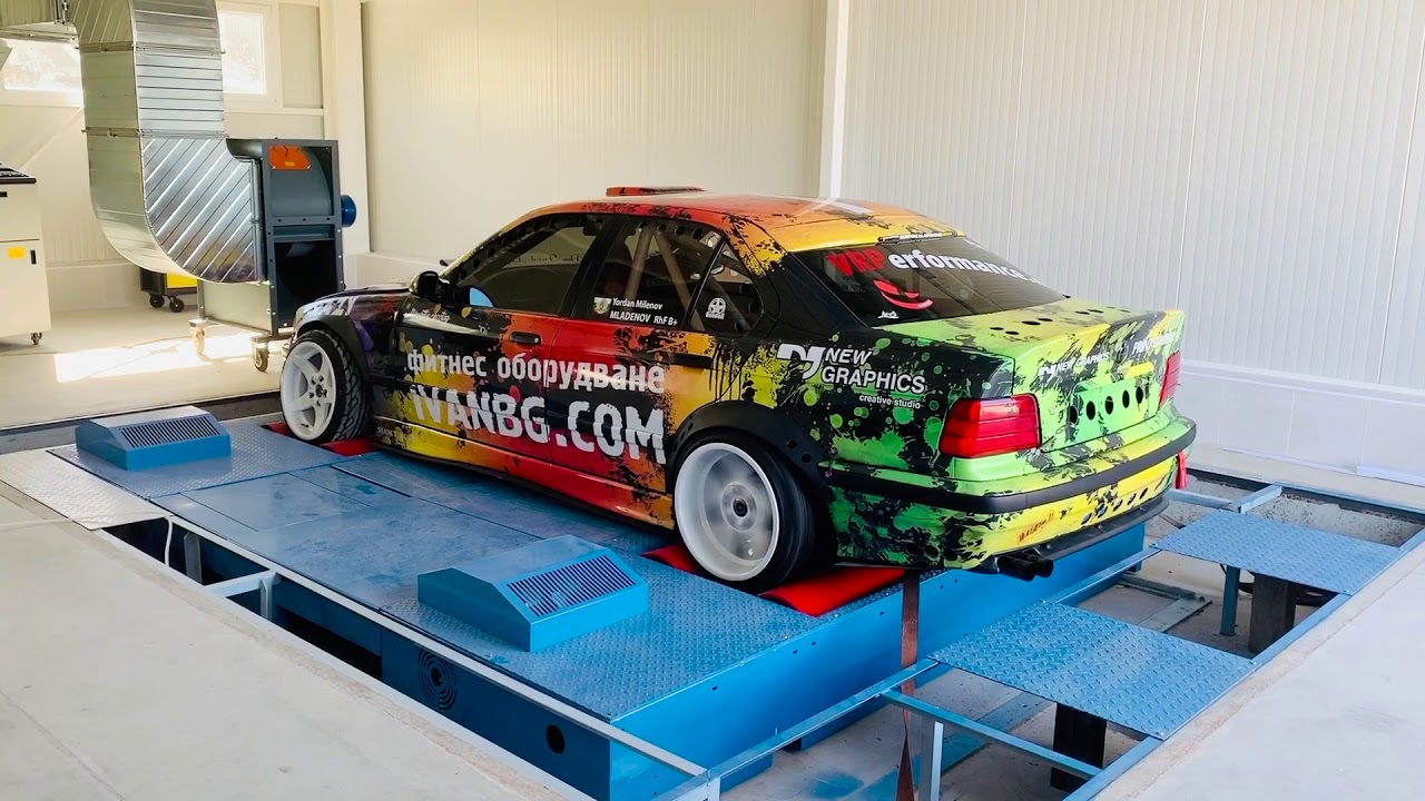 BMW E36 Drift car with S54B32 M3 engine Mapping by VRPerformance Chip Tuning Русе