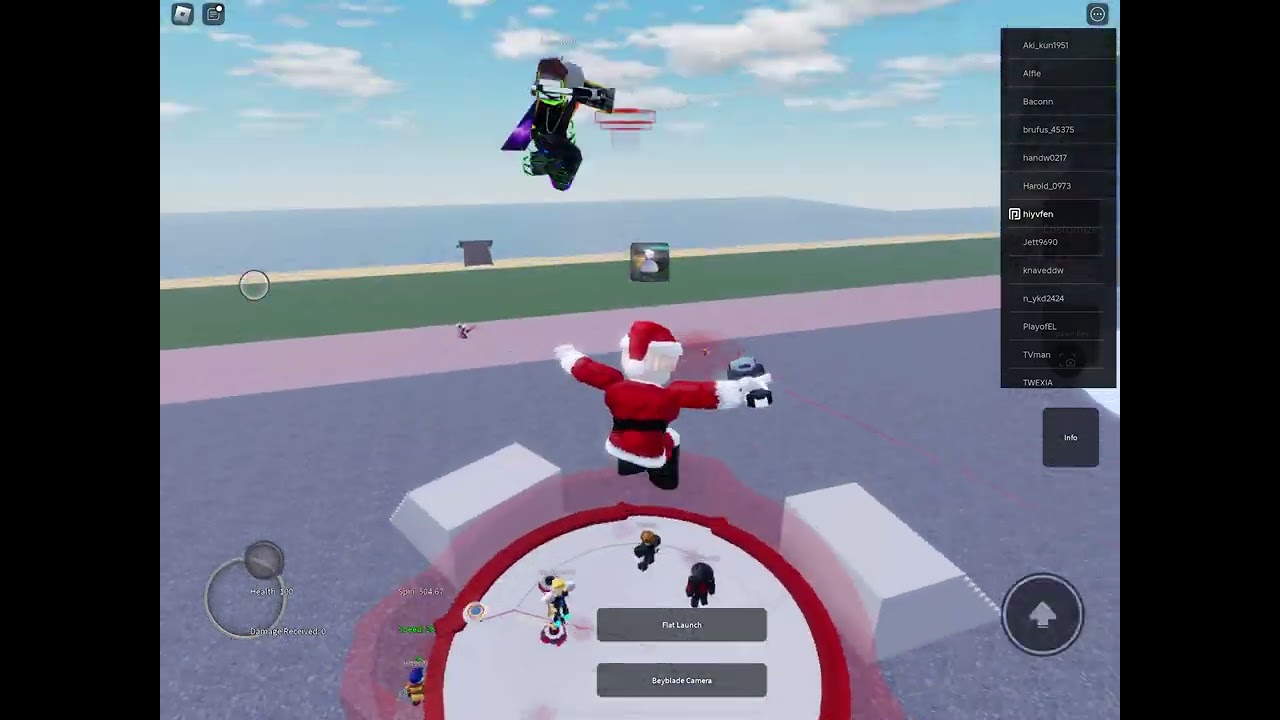 Craziest beyblade combo in beyblade physics (roblox)
