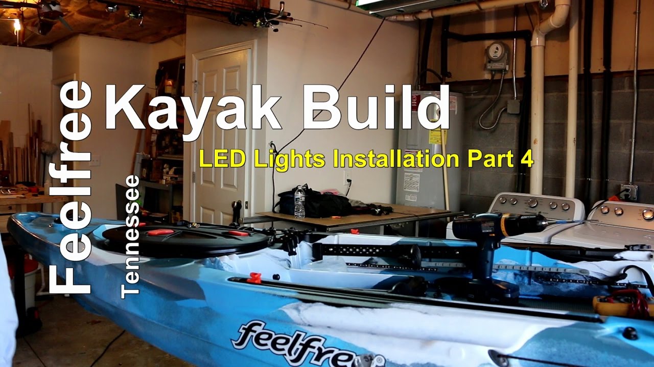 Kayak LED Lights Install Part 4 Power Cord FeelFree Lure