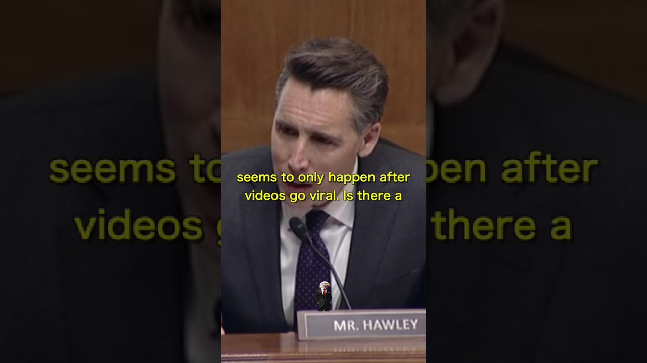 Sen. Hawley Is DISGUSTED With The Lack Of ACCOUNTABILITY That This Platform Takes For Crimes Allowed
