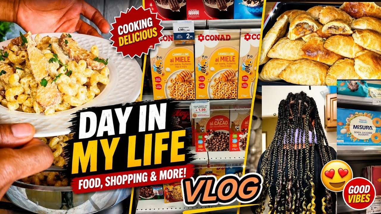 Mum Life Abroad| School drop off| Cooking| Library| Nigeria Meat Pies| New hair braiding 