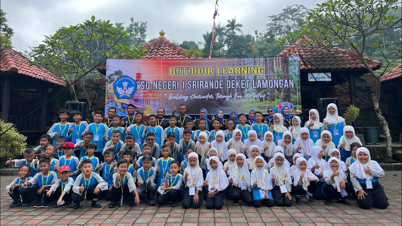 Outdoor Learning SDN 1 Srirande Deket Lamongan di Ubalan Waterpark Pacet 