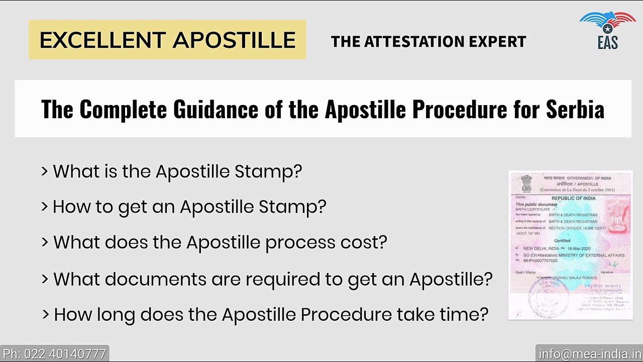 How to get your document Apostille for Serbia | Detailed Process.