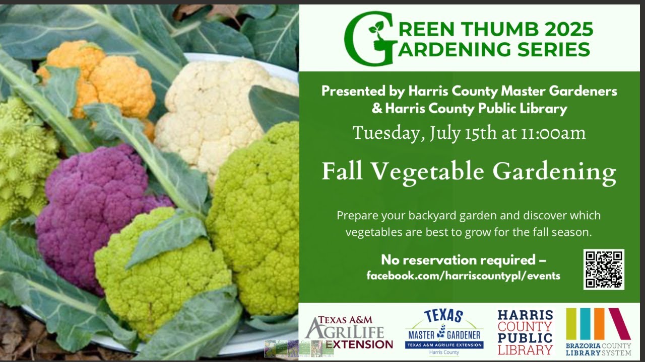 GREEN THUMB- FALL VEGETABLE GARDENING