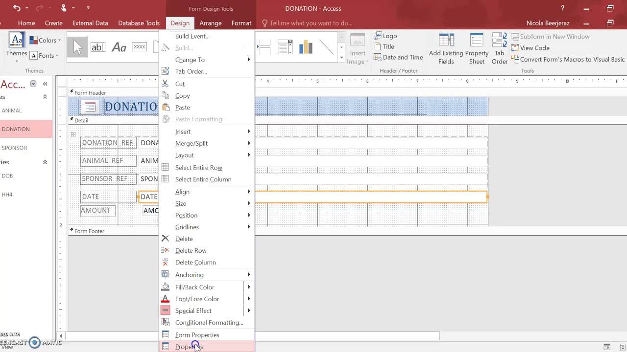 Adding a calendar to a form