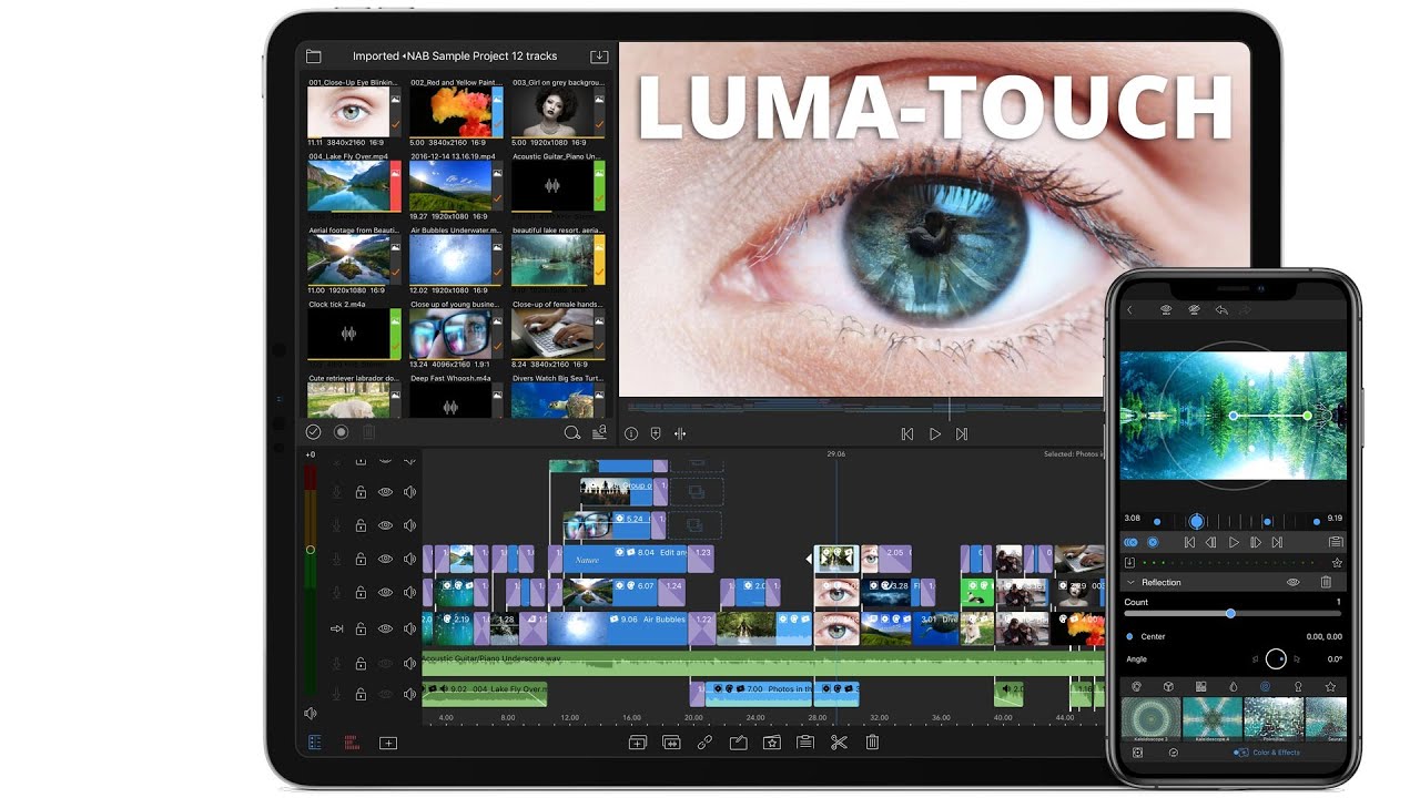 iPad and iPhone professional video editing - Whats new with LumaTouch in 2021