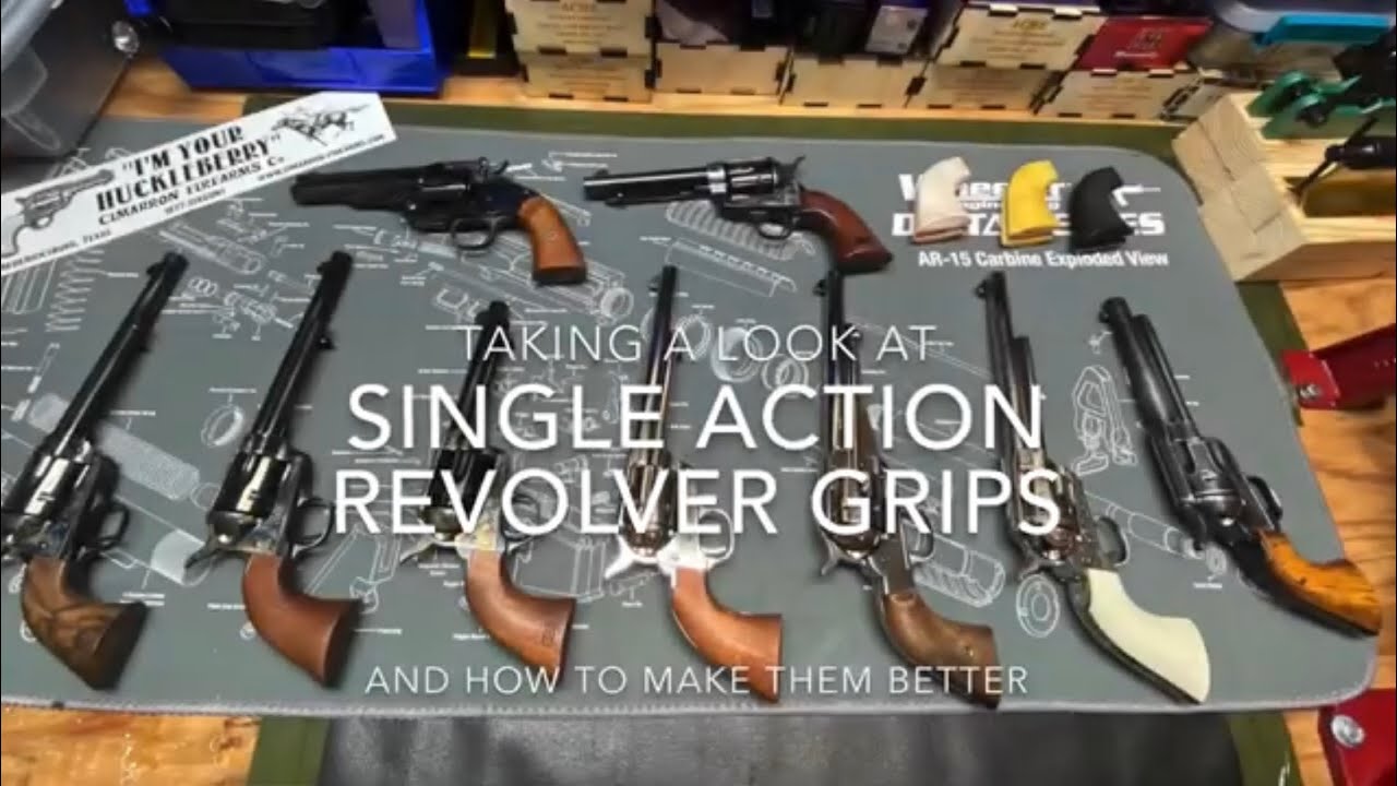 Single action revolver grip options