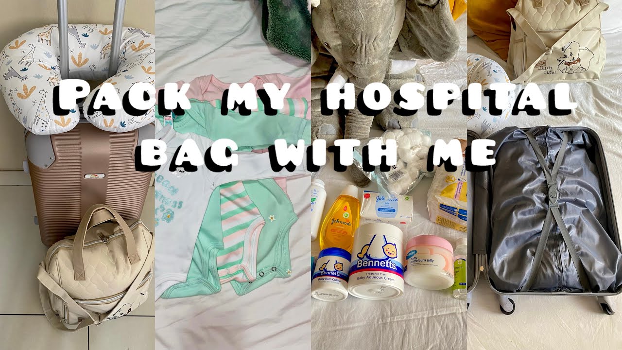 Pack my hospital bag with me| baby and mommy hospital bag | induction labour|South African YouTuber