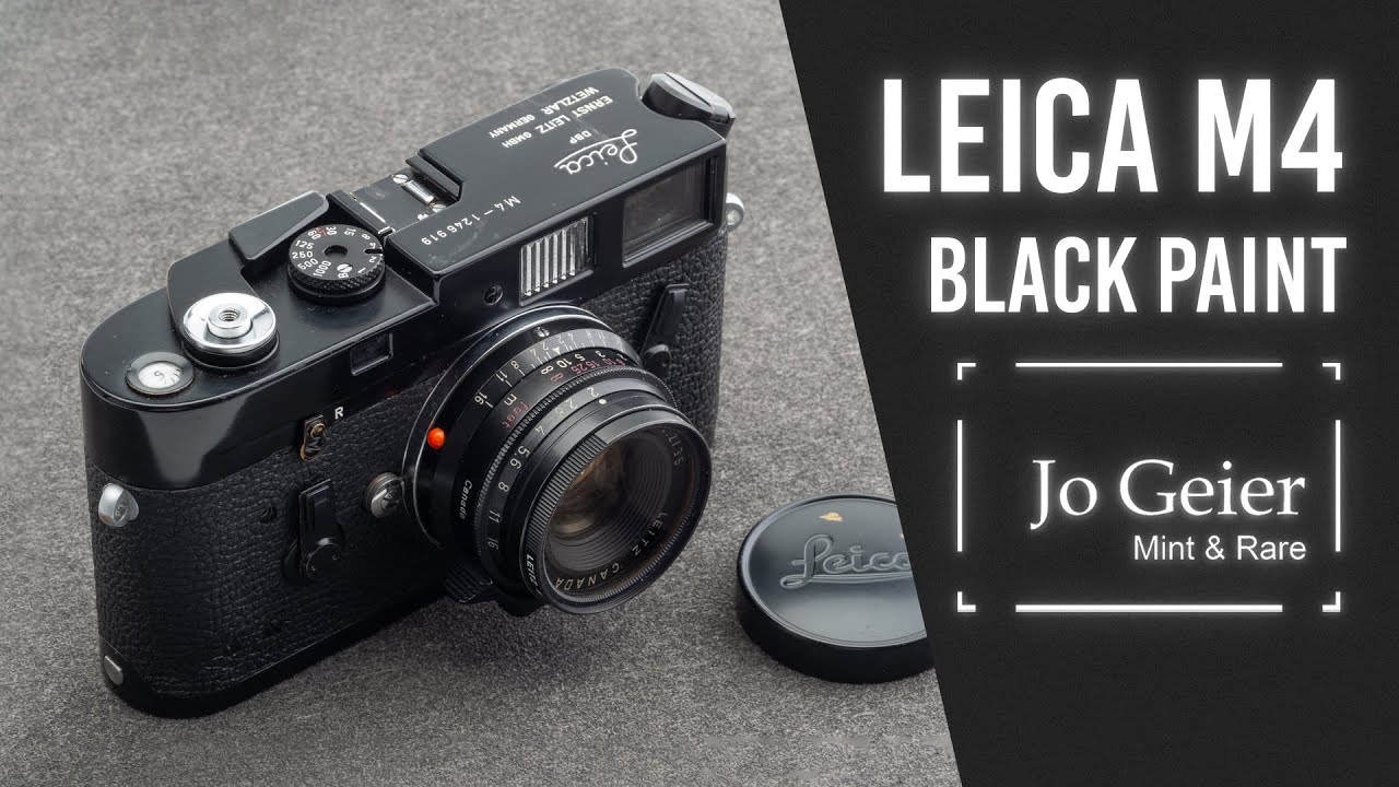 Leitz Leica M4 Black Paint Cameras and Lenses - Jo Geier - Mint & Rare